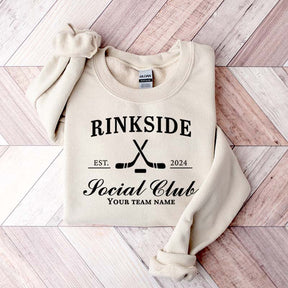 Personalized Hockey Mom Rinkside Social Club Sweatshirt