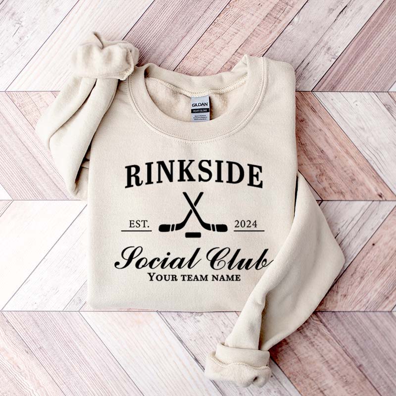 Personalized Hockey Mom Rinkside Social Club Sweatshirt