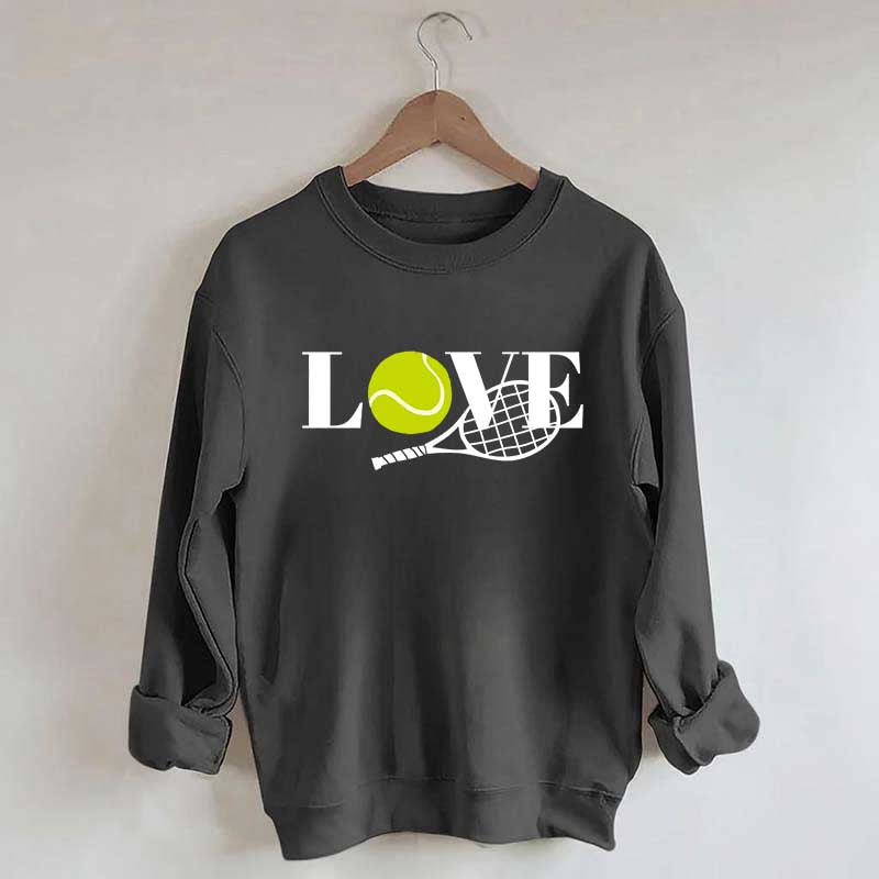 Cute Love Tennis Player Sweatshirt