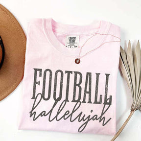 Distressed Retro Football Hallelujah T-Shirt