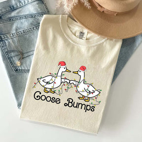 Goose Fist Bumps Santa T-Shirt