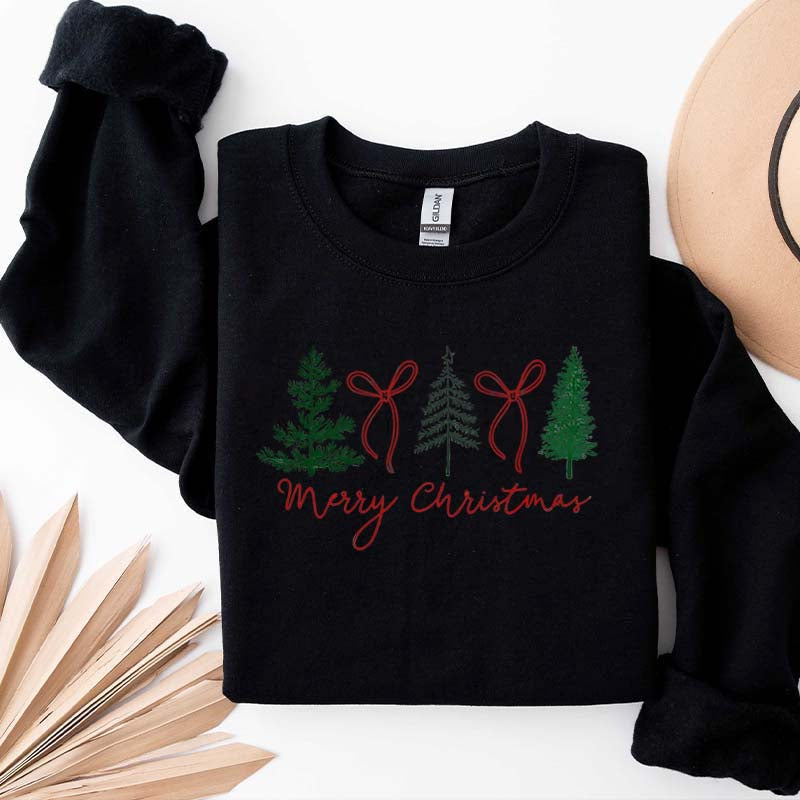 Preppy Christmas Tree Sweatshirt
