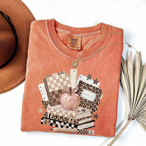 Checkered Leopard Teacher T-Shirt
