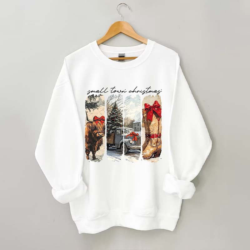 Vintage Small Town Christmas Sweatshirt