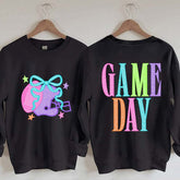 School Spirit Football Printed Sweatshirt