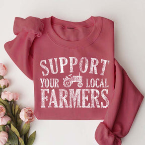 Support Your Local Farmers Country Living Sweatshirt