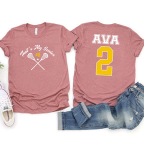 Custom Senior Lacrosse Team T-Shirt