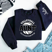 Custom Volleyball Aunt Sweatshirt
