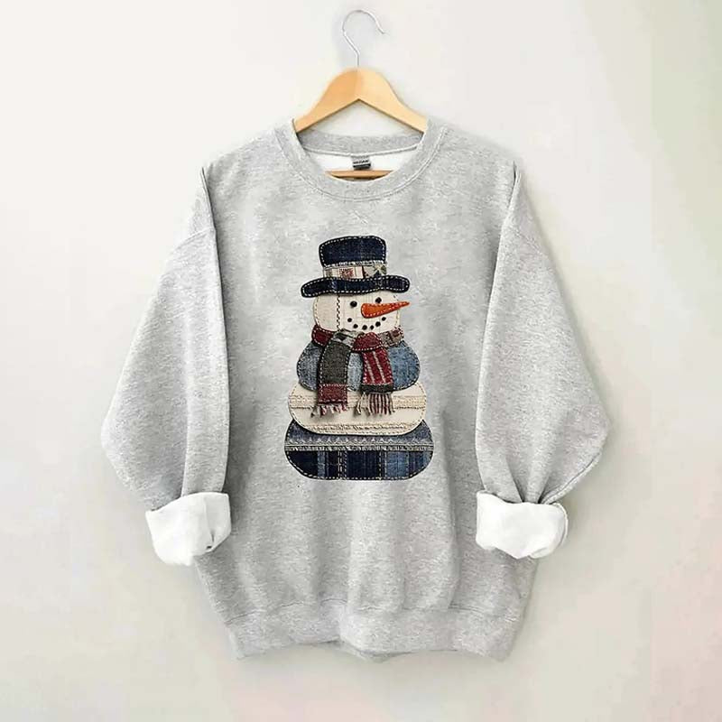 Patchwork Christmas Sweatshirt