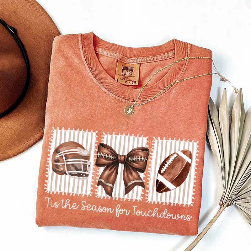 Tis the Season for Touchdowns Football T-Shirt