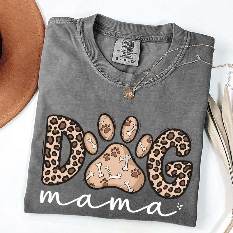 Leopard Dog Mama T-Shirt