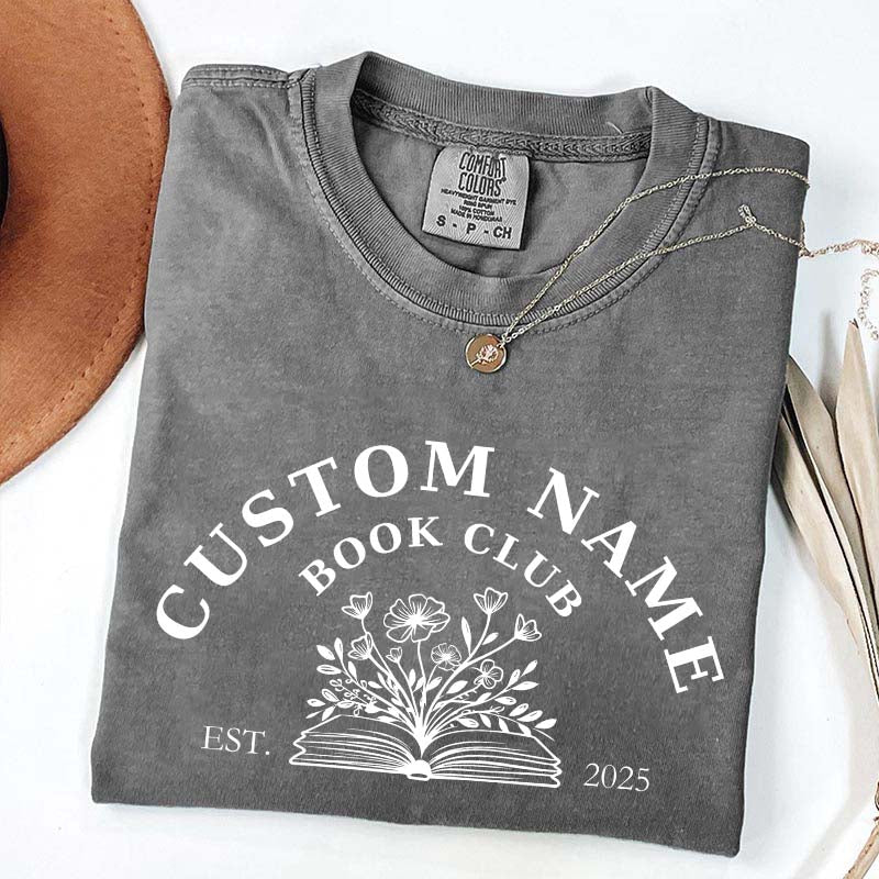 Personalized Book Club Name T-Shirt