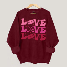 Sports Love Hockey Mom Sweatshirt