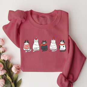 Cute Cat Christmas Lover Sweatshirt