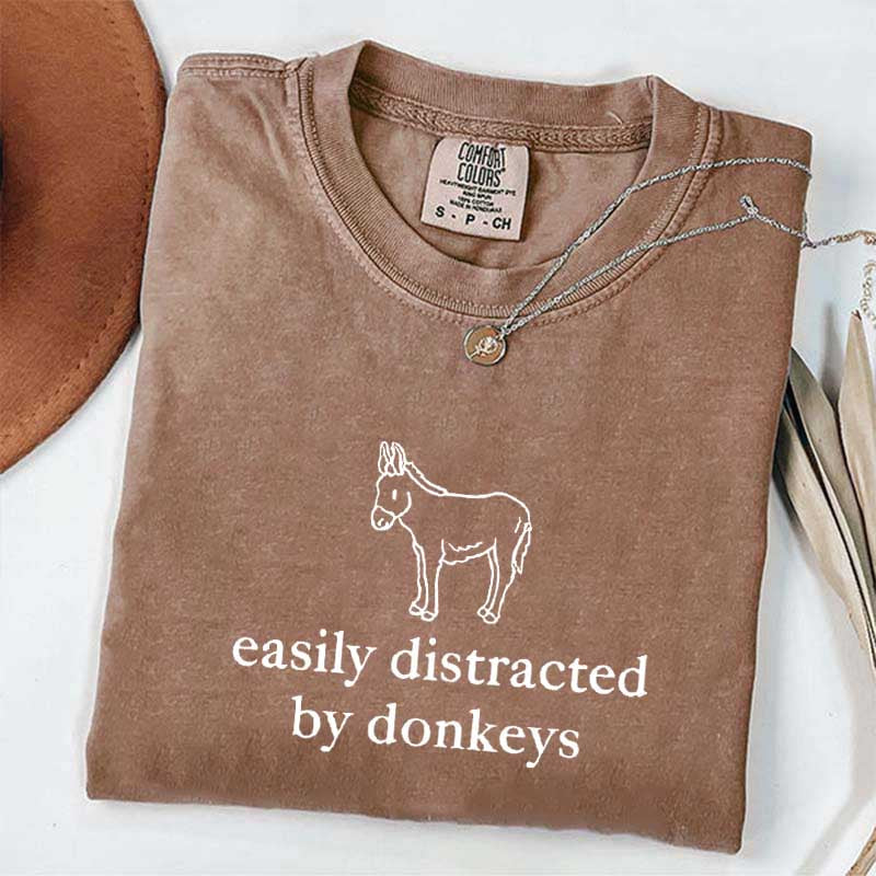 Easily Distracted by Donkeys T-Shirt