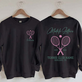 Personalized Tennis Club Coach Sweatshirt