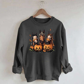 Halloween Horse Pumpkin Sweatshirt