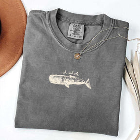 Minimalist Beach Oh Whale T-Shirt