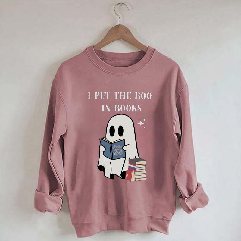 I Put The Boo In Books Sweatshirt