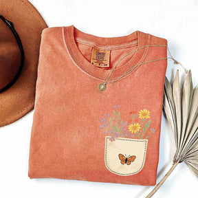 Wild Flowers Pocket Comfort Color T-Shirt