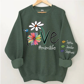 Love Mimi Life Flower Sweatshirt