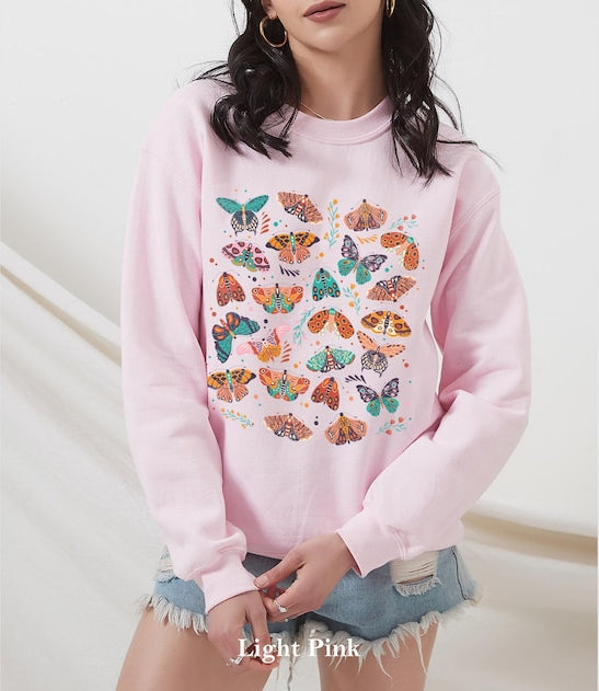 Unisex Boho Butterfly Sweatshirt