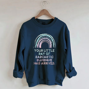 Your Little Ray Of Sarcastic Sunshine Has Arrived Sweatshirt