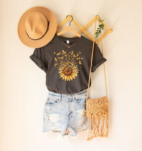 Sunflower Butterfly T-shirt