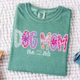 Personalized Dog Mom Floral T-Shirt