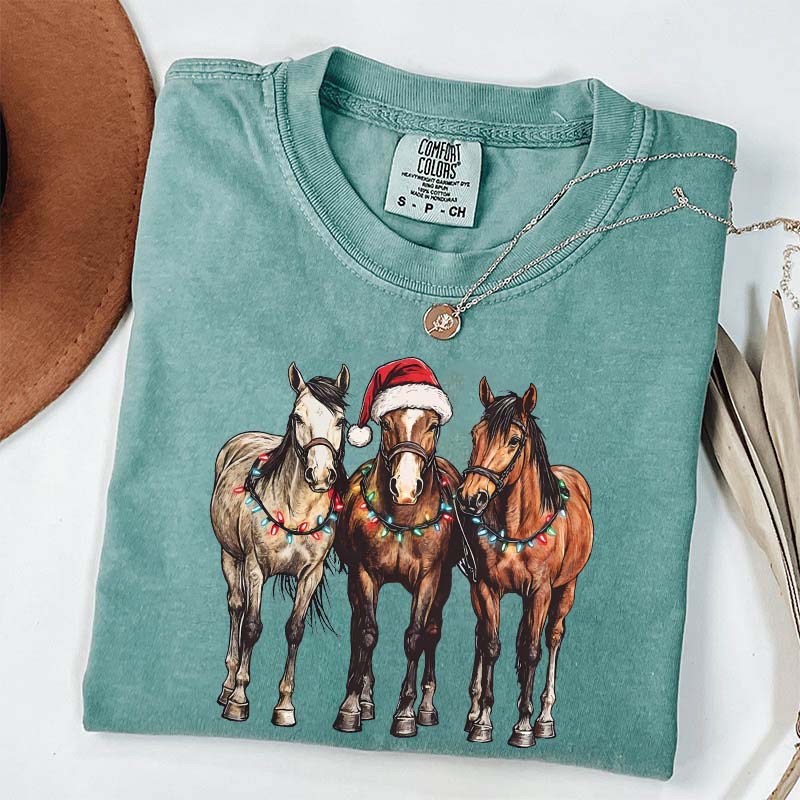 Horse Lover Christmas T-Shirt