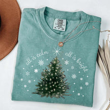 Christmas Tree Minimal Chic Holiday T-Shirt