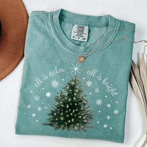 Christmas Tree Minimal Chic Holiday T-Shirt