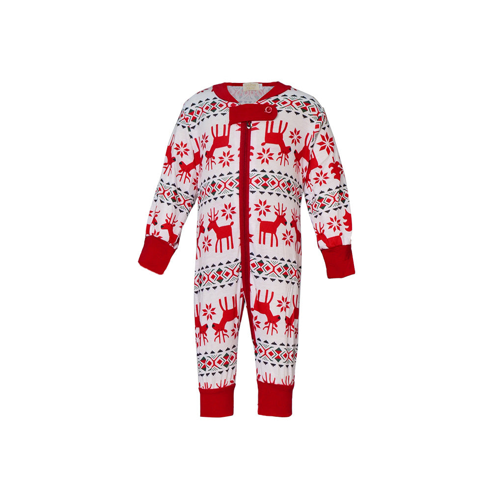 Family Matching Christmas Print Pajamas Sets