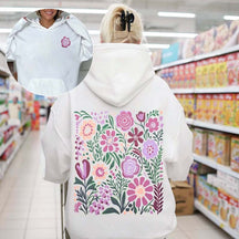 Wildflowers Hoodie Pressed Flowers Hoodie