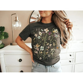 Boho Wildflowers Cottagecore T-shirt