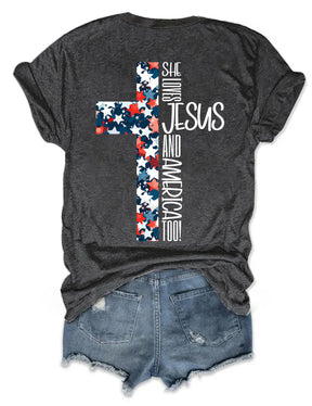 Loves Jesus And America T-shirt