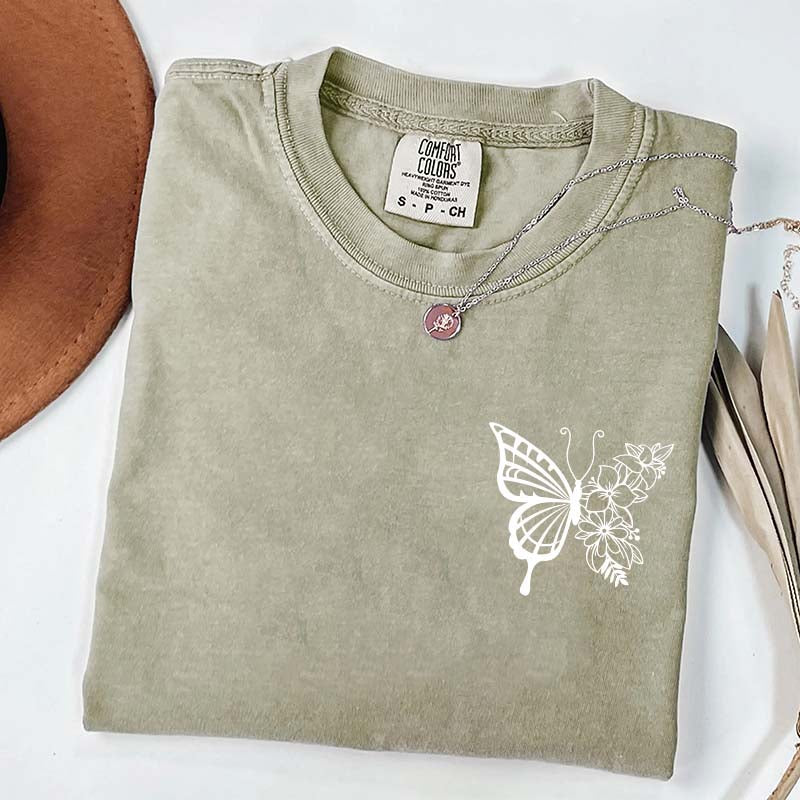 Floral Butterfly T-Shirt