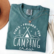 Fires Friends Fun Camping T-Shirt