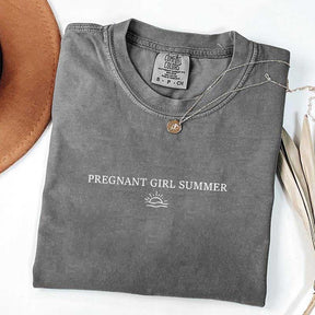 Cute Pregnant Girl Summer T-Shirt