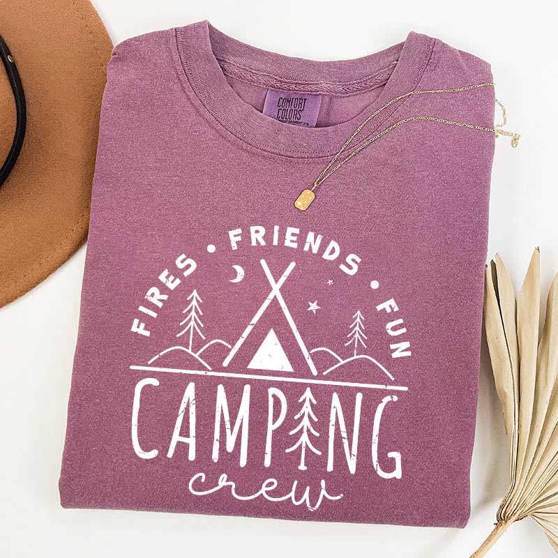 Fires Friends Fun Camping T-Shirt