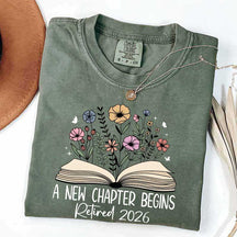 A New Chapters Begin Flowers T-Shirt