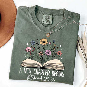 A New Chapters Begin Flowers T-Shirt