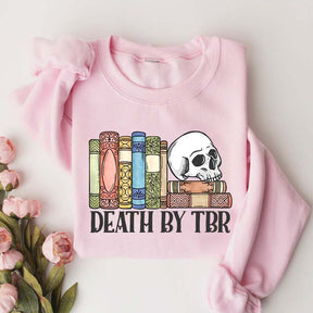Death By TBR Books Skeleton Sweatshirt