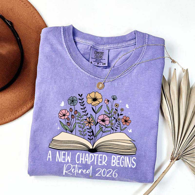 A New Chapters Begin Flowers T-Shirt