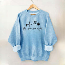 Faith Hop Love Vollyball Sweatshirt