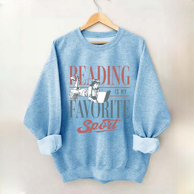 Vintage Reading Is My Favorite Sport Sweatshirt