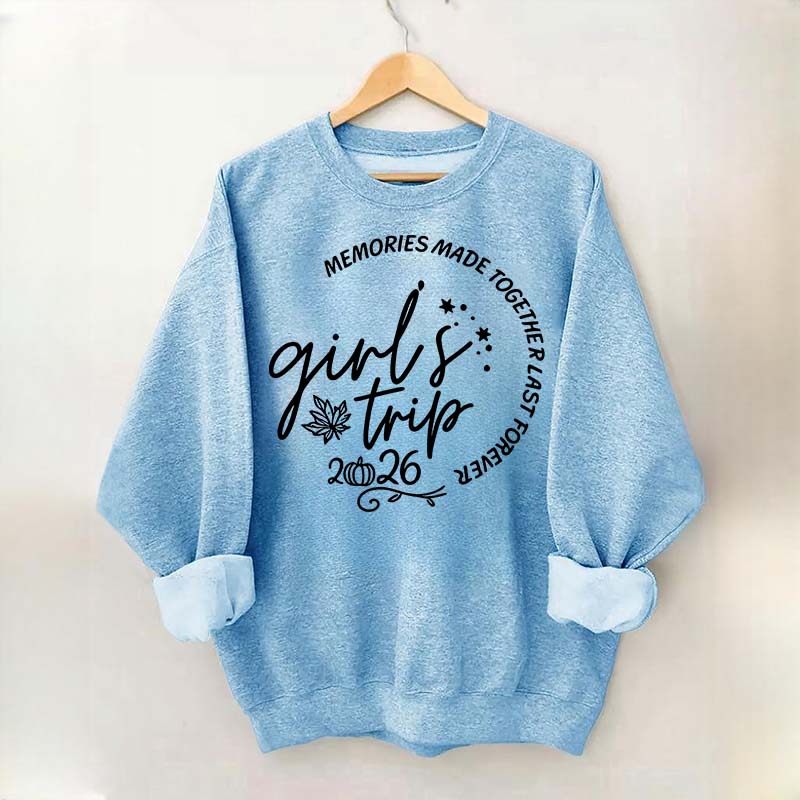 Personalized Year Matching Friends Fall Girls Trip Sweatshirt