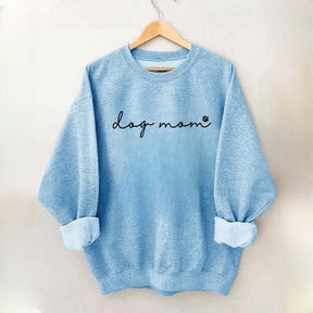 Dog Mom Paw Womens Sweatshirt