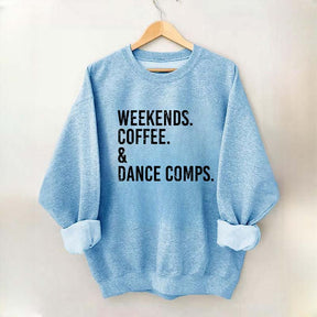 Retro Weekends Coffee and Dance Sweatshirt