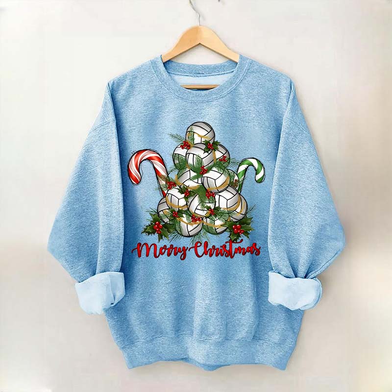 Volleyball Christmas Merry Xmas Sweatshirt